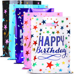 ZGORENDZ 40 Pack Party Favor Bags for Kids Birthday Assorted Colors Goodie Gift Bags for Girls & Boys Birthday Party (6.7 * 9.7 Inch)