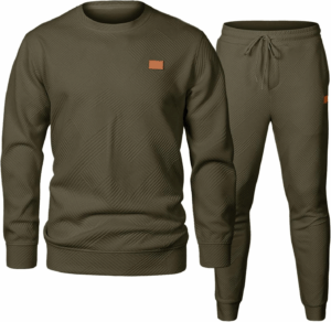 JMIERR Men'S 2 Piece Outfits Knit Jacquard Pullover Sweatshirt Tracksuit & Joggers Sweatpants Sweatsuit Sets with Pockets