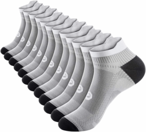 PAPLUS Ankle Compression Sock for Men and Women 2/4/6 Pairs, Low Cut Compression Running Sock with Ankle Support