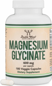 Magnesium Glycinate 400Mg | 180 Capsules | Sleep, Muscle, & Heart Support | Vegan, Third Party Tested, Gluten Free, Non-Gmo, by Double Wood Supplements