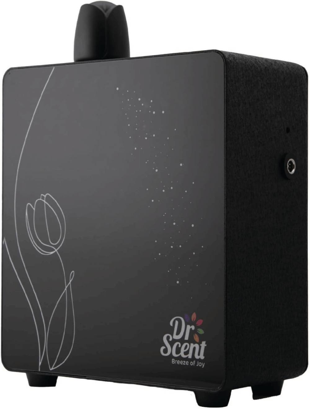 Dr Scent ECO Tulip Diffuser Machine Infused with Intelligent Aromatherapy, Enhanced by Seamless Mobile App Connectivity - Your Gateway to Personalised Fragrance Symphony and Wellness Bliss (Black)