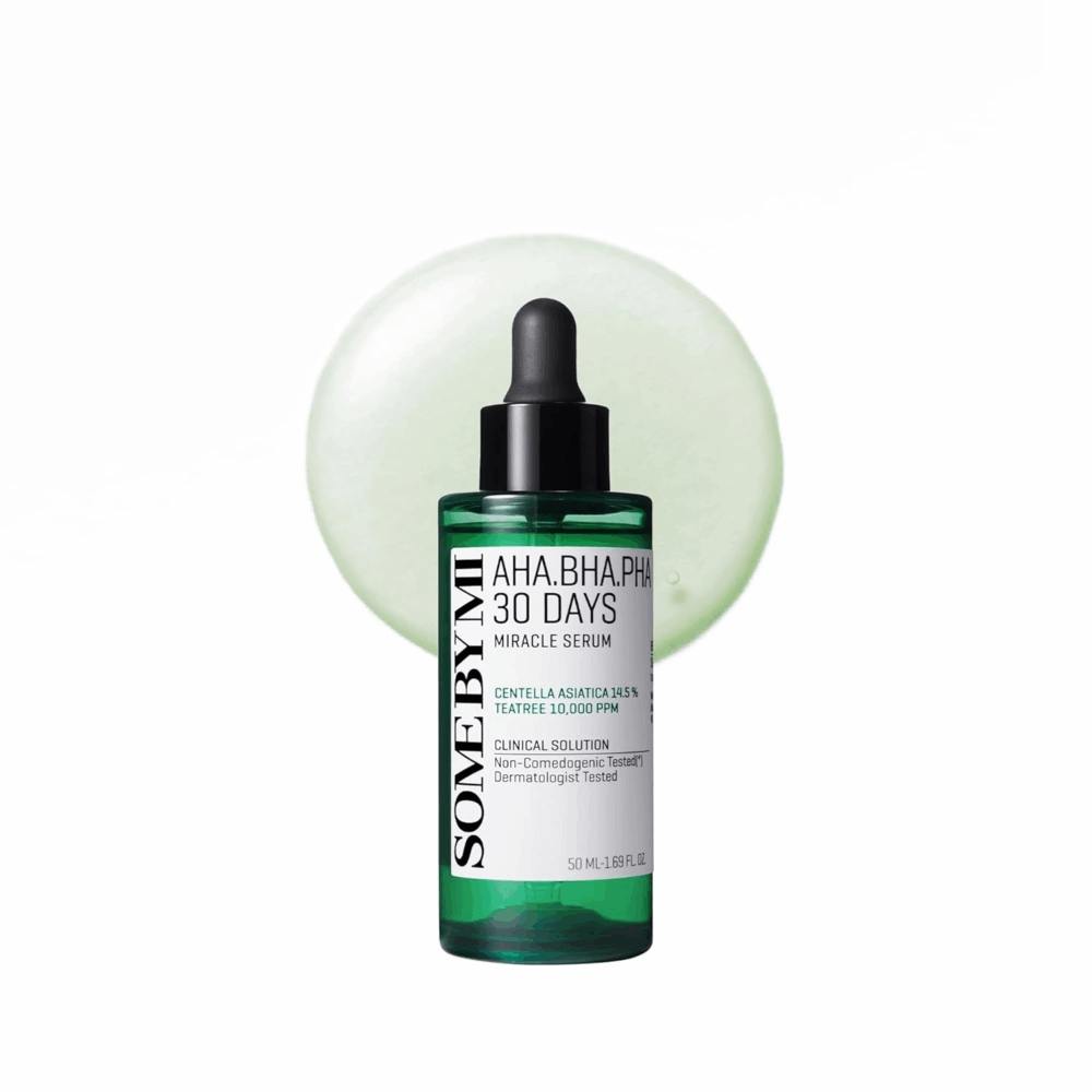 SOME by MI AHA BHA PHA 30 Days Miracle Serum - 1.69Oz, 50Ml - Daily Centella Ampoule Serum with Niacinamide for Soothing, Calming and Clear Skin - Pore, Sebum and Blackhead Care - Korean Skin Care