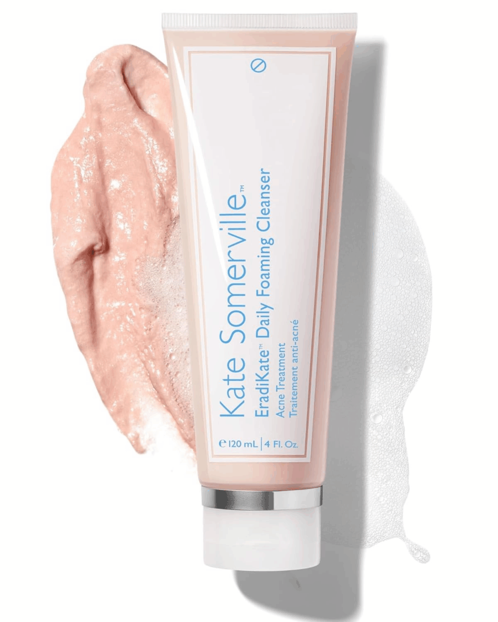 Kate Somerville Eradikate 3% Sulfur Daily Foaming Cleanser Acne Treatment – Clinically Formulated Medicated Face Wash Balances Skin & Cleans Pores, 4 Fl Oz