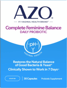 AZO Complete Feminine Balance Daily Vaginal Probiotics for Women, Clinically Proven to Help Protect Vaginal Health, Helps Balance Ph and Yeast, 30 Count