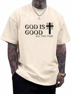 God Is Good Shirt Christian Jesus Cross T Shirts for Men Religious Faith Inspirational Vintage Oversized Graphic Tees