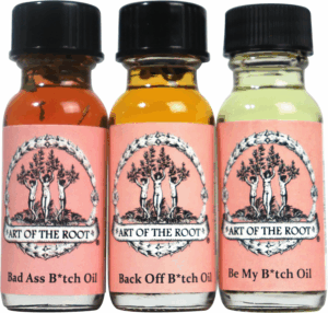 Bad Ass Bitch 3 Oil Set | Bad Ass Bitch. Be My Bitch & Back off Bitch Oils | Respect, Influence, Control, Power & Strength Rituals | Wiccan Pagan Hoodoo Conjure Magick