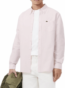 Lacoste Men'S Regular Fit Cotton Oxford Shirt